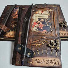 Legend Deri Kişiye Özel Tasarımlar Yapılır Hakiki Deri Şamua Kağıt Hediyelik Anı Günlük Ajanda Defter