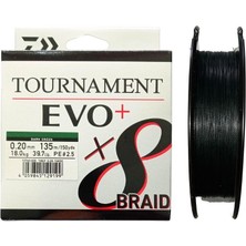 Daiwa Tournament Evo+ 135M 0.20MM 8x Dark Green Ip Misina