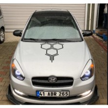 Özgürce Piano Black Abs Ayna Kapağı, Hyundai Accent Era Için Şık ve Dayanıklı