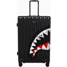 Sprayground Scribble Shark Büyük Boy, Tsa Kilitli Polikarbon Seyahat Valizi