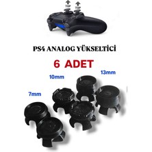 Salıncak Ps4 Analog Yükseltici 6 Adet (7-10-13MM Siyah 3D Art)