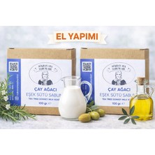 Şükran Ana Sabunları El Yapımı Çay Ağacı Eşek Sütü Sabunu 2'li Paket