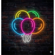 Neonled Renkli Balonlar Neon LED Dekoratif Aydınlatma (48X50CM)