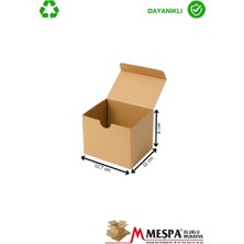 Kraft Karton Kutu 12X11X6 cm – 25 Adet Kapaklı, Mini Ambalaj Kutusu