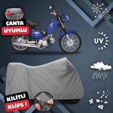 ULTRASHOP Kanuni Zebra 90 Su Geçirmez Motosiklet Brandası Arka Çanta Top Case Uyumlu Motosiklet Branda