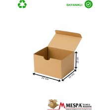 Kraft Karton Kutu 22X12X15 cm – 25 Adet Kapaklı, Dayanıklı Ambalaj Kutusu