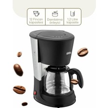 Zenvia Sinbo 2'si 1 Arada Filtre Kahve ve Çay Demleme Makinesi ZNV-TTT3245