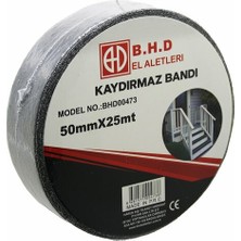 Zenvia Kaydırmaz Siyah Bant 50 mm x 25 mt  ZNV-TTT3245