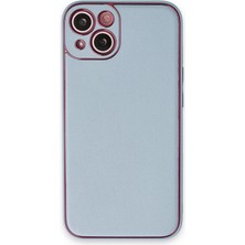 Zenvia  iPhone 14 Plus Kılıf Coco Deri Silikon Kapak - Sky Blue ZNV-MRK10346