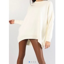 Purple Fire Boutique Kadın Oversize Uzun Kazak