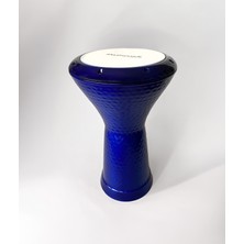 Masterwork Darbuka - Çekiç Dövme Desenli, Alüminyum (Mavi)
