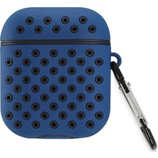 Zenvia  Airpods 2 (2.nesil) Spor Delikli Kılıf - Lacivert-Siyah ZNV-MRK10346