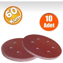 Gfb GFB6991 Delikli Cırt Zımpara 150 mm Avuç Taşlama Zımparası 60 Kum (10 Adet)