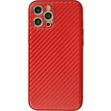 Zenvia  iPhone 12 Pro Kılıf Coco Karbon Silikon - Kırmızı ZNV-MRK10346