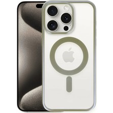 Zenvia  iPhone 15 Pro Kılıf Erozi Magsafe Kapak - Gri ZNV-MRK10346