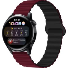 Samsung Galaxy Watch 7 / 6 / 5 / 4 Fe 40MM-44MM, Watch 6 Classic 43MM-47MM, Watch 5 Pro 45MM Uyumlu Silikon Mıknatıslı Çift Renkli Kordon