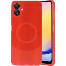 Zenvia  Samsung A06 Kılıf Maya Karbon Kapak - Kırmızı ZNV-MRK10346