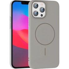 Zenvia  iPhone 15 Pro Max Broş Magsafe Kapak - Titan Gri ZNV-MRK10346