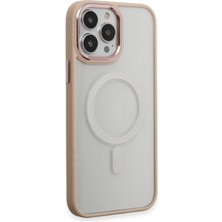 Zenvia  iPhone 15 Pro Kılıf Room Magneticsafe Silikon - Pudra ZNV-MRK10346