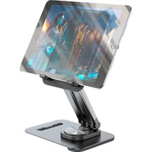 Özgürce Dönebilen Katlanabilir Uzayan Masaüstü Telefon ve Tablet Tutucu