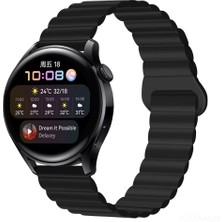 Samsung Galaxy Watch 7 / 6 / 5 / 4 Fe 40MM-44MM, Watch 6 Classic 43MM-47MM, Watch 5 Pro 45MM Uyumlu Silikon Mıknatıslı Çift Renkli Kordon