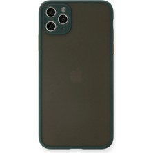 Zenvia  iPhone 11 Pro Max Kılıf Montreal Silikon Kapak - Yeşil ZNV-MRK10346