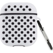 Zenvia  Airpods 2 (2.nesil) Spor Delikli Kılıf - Gri-Siyah ZNV-MRK10346