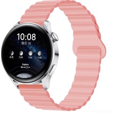 Samsung Galaxy Watch 7 / 6 / 5 / 4 Fe 40MM-44MM, Watch 6 Classic 43MM-47MM, Watch 5 Pro 45MM Uyumlu Silikon Mıknatıslı Çift Renkli Kordon