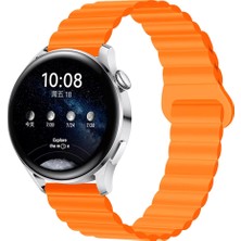 Samsung Galaxy Watch 7 / 6 / 5 / 4 Fe 40MM-44MM, Watch 6 Classic 43MM-47MM, Watch 5 Pro 45MM Uyumlu Silikon Mıknatıslı Çift Renkli Kordon