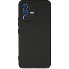 Zenvia  Vivo V23 5g Kılıf Nano Içi Kadife Silikon - Siyah ZNV-MRK10346