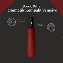 Zenvia Bordo Kılıflı Otomatik Kompakt Şemsiye ZNV-TTT3245
