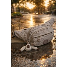 Newish Polo Suya Dayanıklı Bel Çantası Çok Bölmeli Hafif Günlük Kullanım Spor Seyahat Çantası Anahtarlık Hediyeli