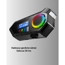 Zenvia 500MAH Bataryalı Bluetooth 5.4  Interkom LED Ekranlı Fm Destekli Znv-Tcndym