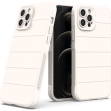 Zenvia  iPhone 12 Pro Kılıf Optimum Silikon - Krem ZNV-MRK10346