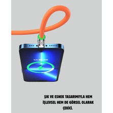 Zenvia 120W Şarj Destekli 3’ü 1 Arada Çoklu Şarj Kablosu – 1.2 Metre Znv-Tcndym