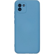 Zenvia  Samsung Galaxy A03 Kılıf Nano Içi Kadife Silikon - Mavi ZNV-MRK10346