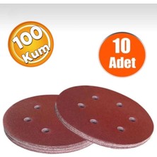 Gfb GFB6993 Delikli Cırt Zımpara 150 mm Avuç Taşlama Zımparası 100 Kum (10 Adet)