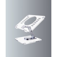 Zenvia Katlanabilir Tablet Standı Ayarlanabilir Kaymaz Şeffaf Tasarım Znv-Tcndym