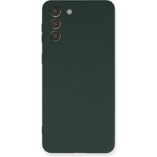 Zenvia  Samsung Galaxy S21 Plus Kılıf Nano Içi Kadife Silikon - Koyu Yeşil ZNV-MRK10346