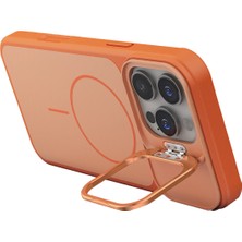 Zenvia  Apple iPhone 16 Pro Max Pale Magsafe Standlı Kapak - Turuncu ZNV-MRK10346