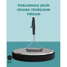 Zenvia Uzun Saplı Paslanmaz Çelik Izgara Temizlik Fırçası Znv-Tcndym