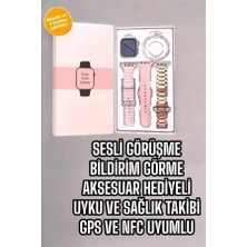Zenvia Akıllı Saat Amoled Ekran 3 Kordonlu Aksesuar Hediyeli Sesli Görüşme Znv-Tcndym