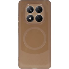 Zenvia  Xiaomi Redmi Note 14 Pro 4g Kılıf Maya Karbon Kapak - Kahverengi ZNV-MRK10346