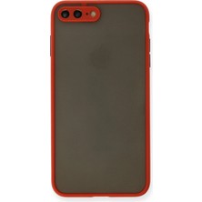 Zenvia  iPhone 7 Plus Kılıf Montreal Silikon Kapak - Kırmızı ZNV-MRK10346