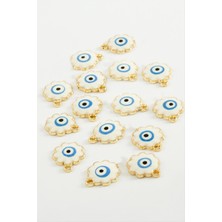 Zenvia Çiçek Nazar Tek Kulplu Mineli Bileklik ve Kolye Ucu Aparatı 1 Adet ZNVBJTR-23577