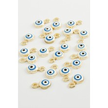 Zenvia Nazar Tek Kulp Mineli Bileklik ve Kolye Ucu Aparatı 1 Adet ZNVBJTR-23577