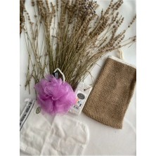 Zenvia Doğal 4'lü Banyo Hamam Seti ZNV325-ETT