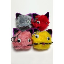Zenvia Kedi Tüylü Peluş Anahtarlık ZNVBJTR-23577