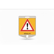 Zeplin Dikkat Kare Uyarı Levhası