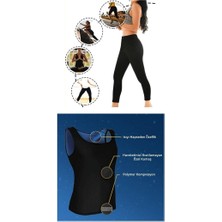 Zenvia Termal Sauna Tayt + Atlet Takım ( S )  Neotex Terletme Takımı ZNV-EVVN3263